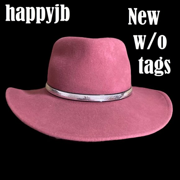 NWOT Vintage 100% Wool Fedora Size M